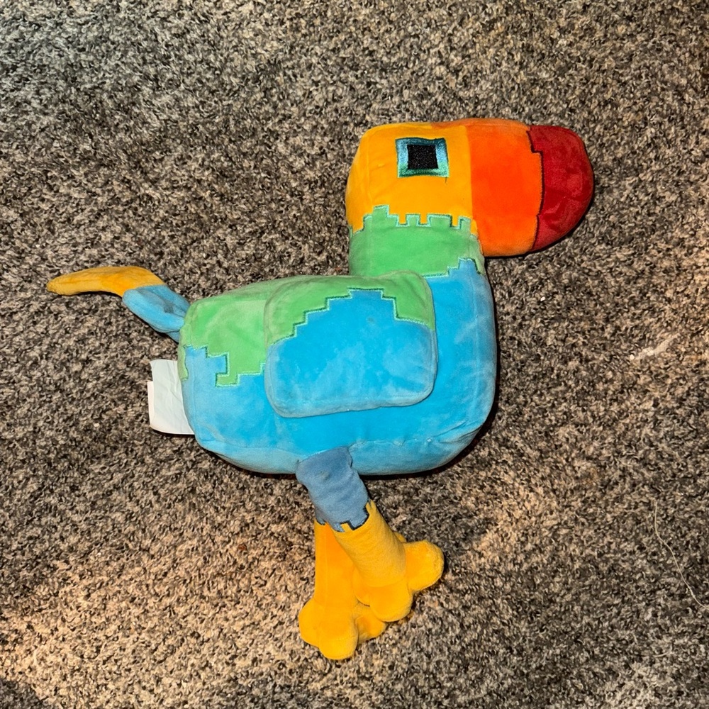 Jay Franco Minecraft Parrot Multicolor Plush Stuffed Animal Polyester PA-14812
